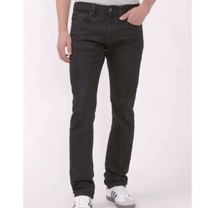 Buffalo David Bitton Slim stretch Ash Men's Jeans in Black Coated size 34x32